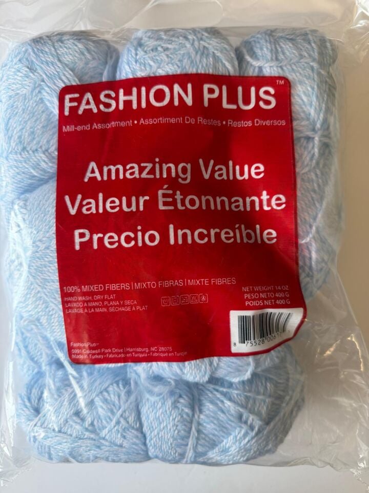 FASHION PLUS MAVİ BEYAZ EBRULİ 530 GR NO:486